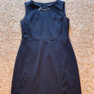 Navy Ivanka Trump Sheath Dress. Size 6.